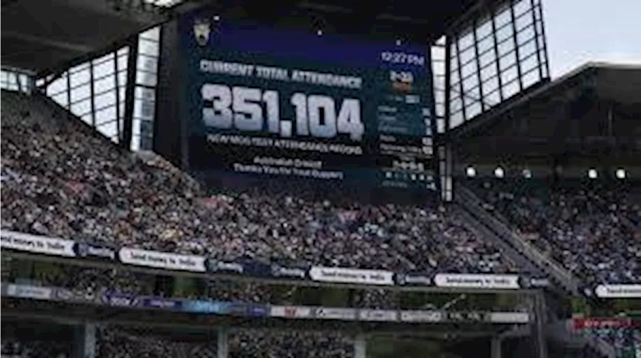 AUS-IND Test: Melbourne Sets Attendance Record