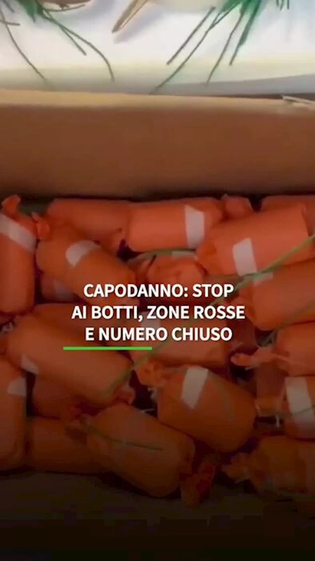 Capodanno: stop ai botti, zone rosse e numero chiuso