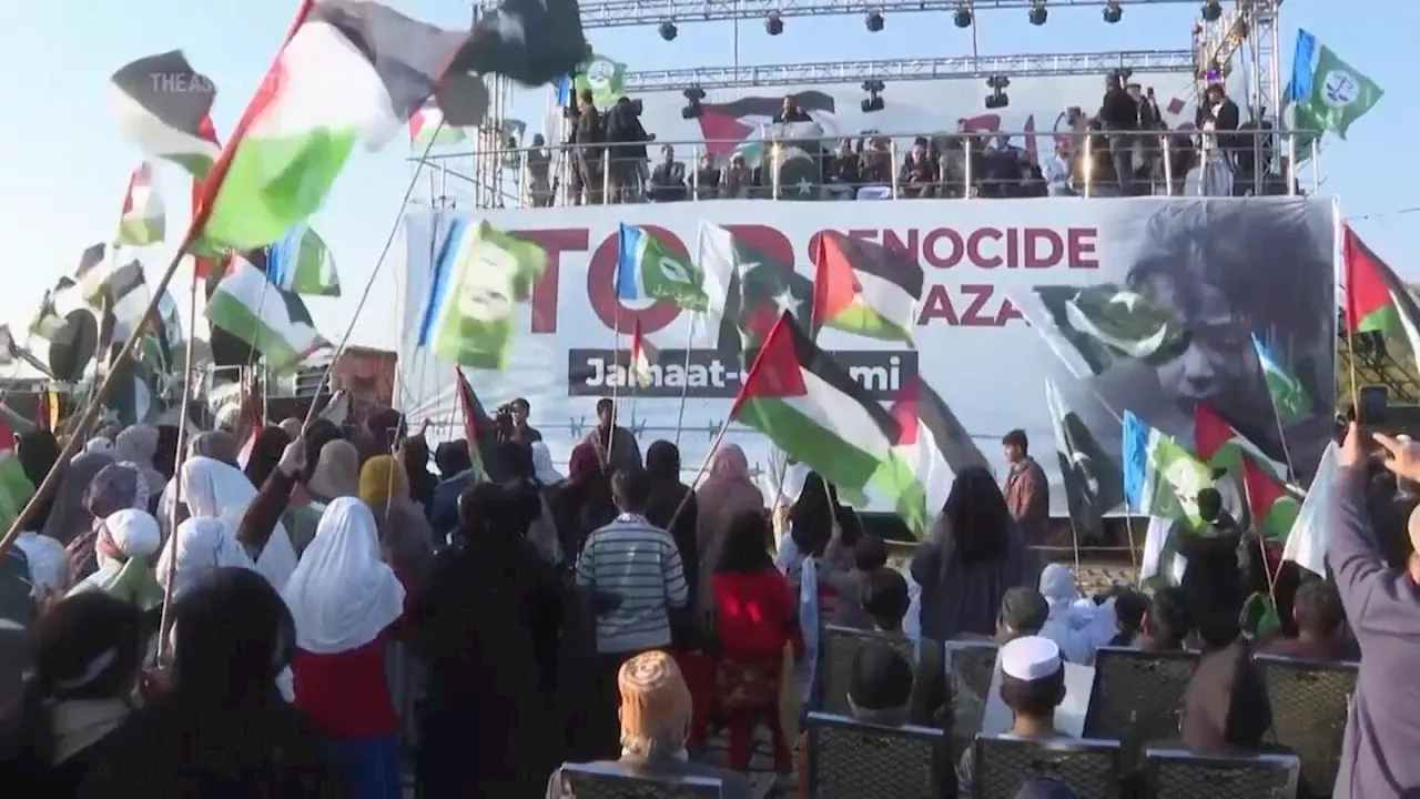 Pakistani Islamist party leads protest in support of Palestinians in Gaza