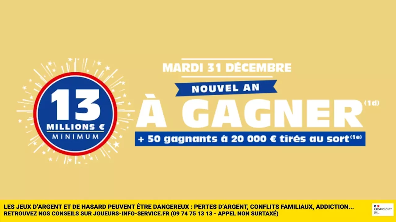 Super Loto du Nouvel An: 13 millions d'euros en jeu!