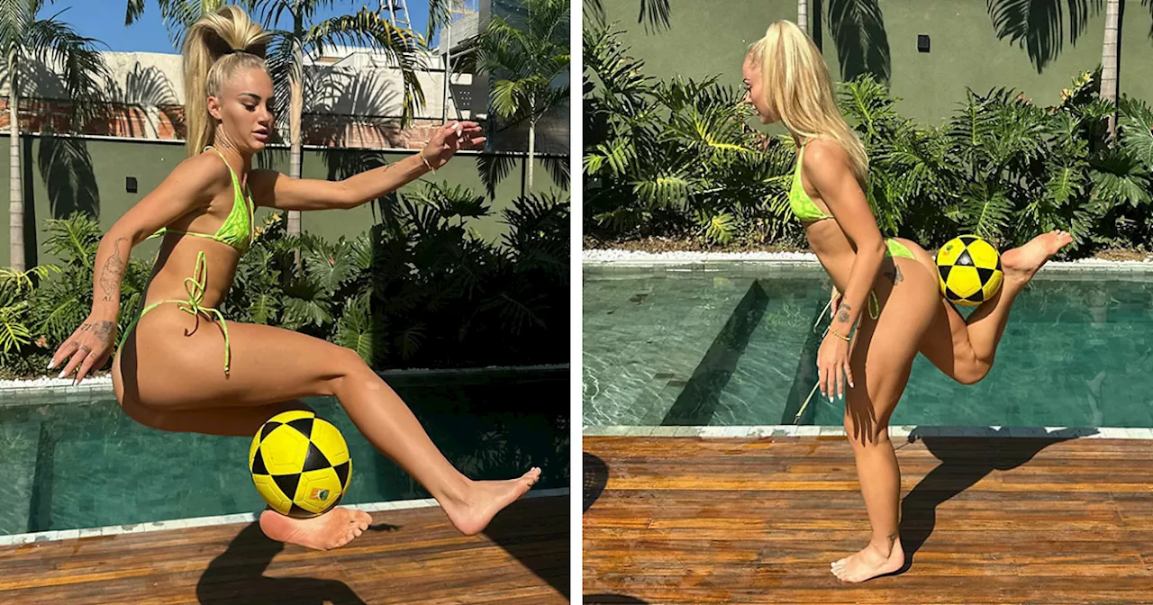 Alisha Lehmann's Beach Volleyball Skills Go Viral on Maldives Vacation