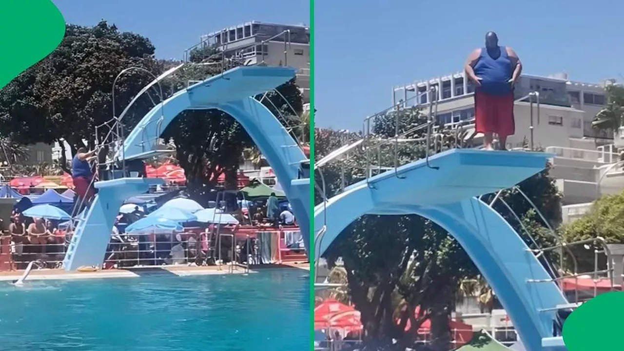 Man's Daring Belly Flop Captures Attention Online