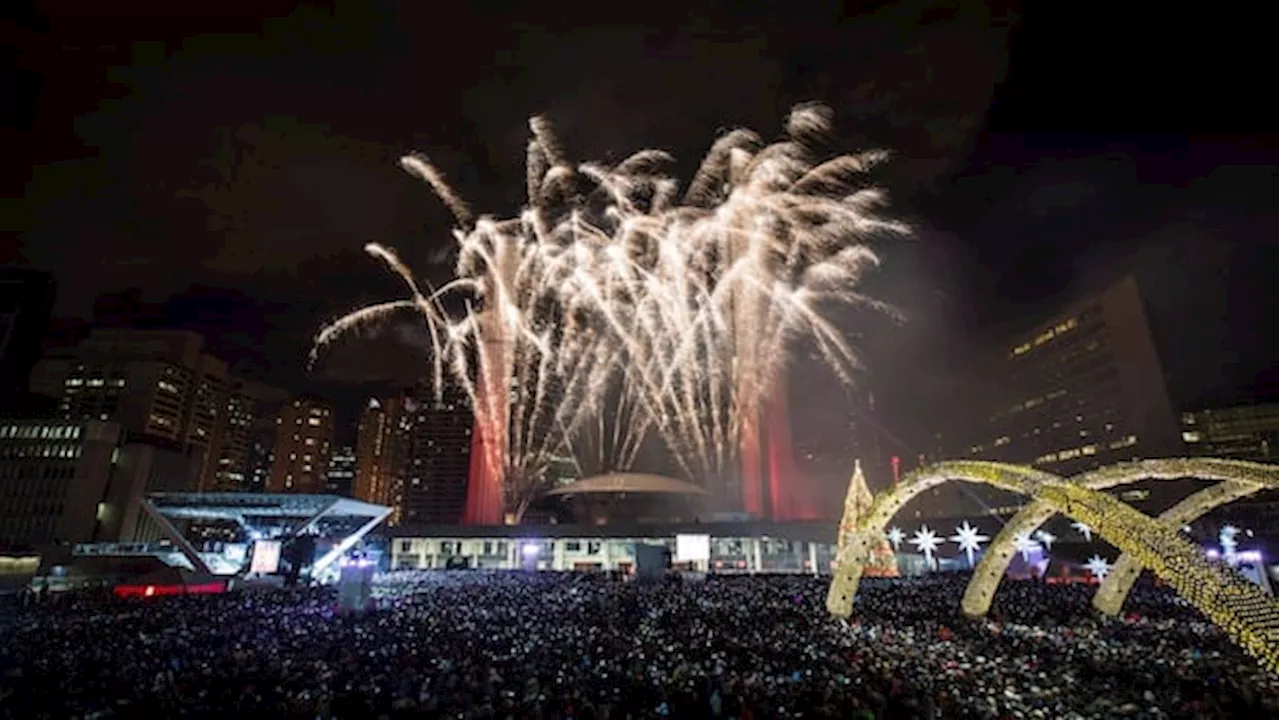 Toronto Welcomes 2025 with Waterfront Fireworks and Pop-Up Performances