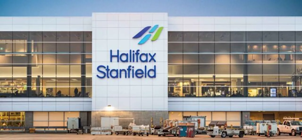 Plane Lands Rough at Halifax Airport, Sparks Flames