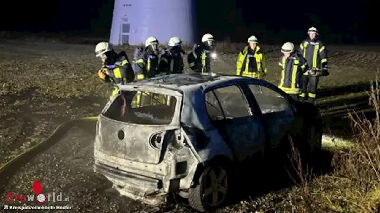 Fahrzeugbrand durch Brandwerksbatterien