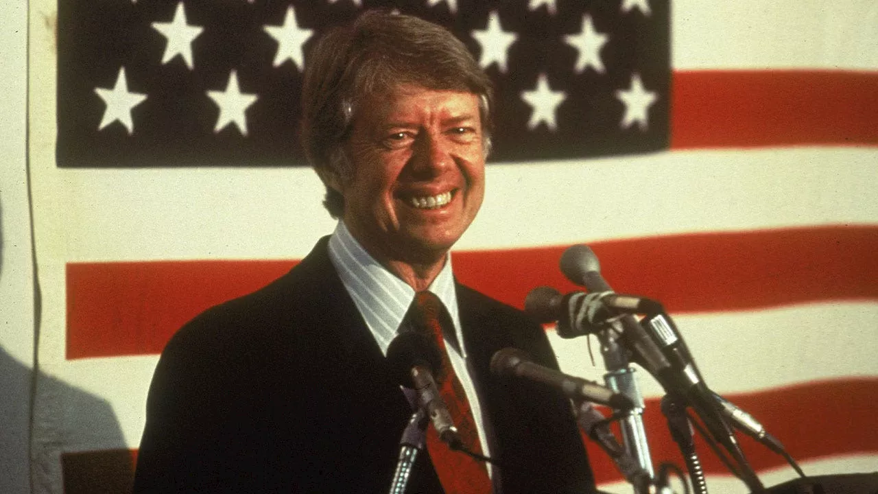 Flags at Half Staff on Inauguration Day Following Jimmy Carter's Death