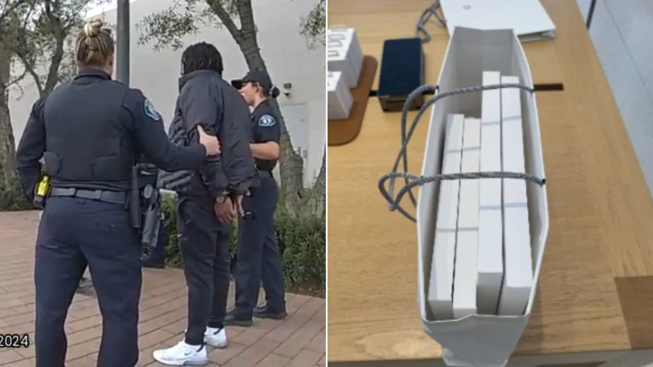 Man Arrested for Stealing Over $5,000 in Apple Products