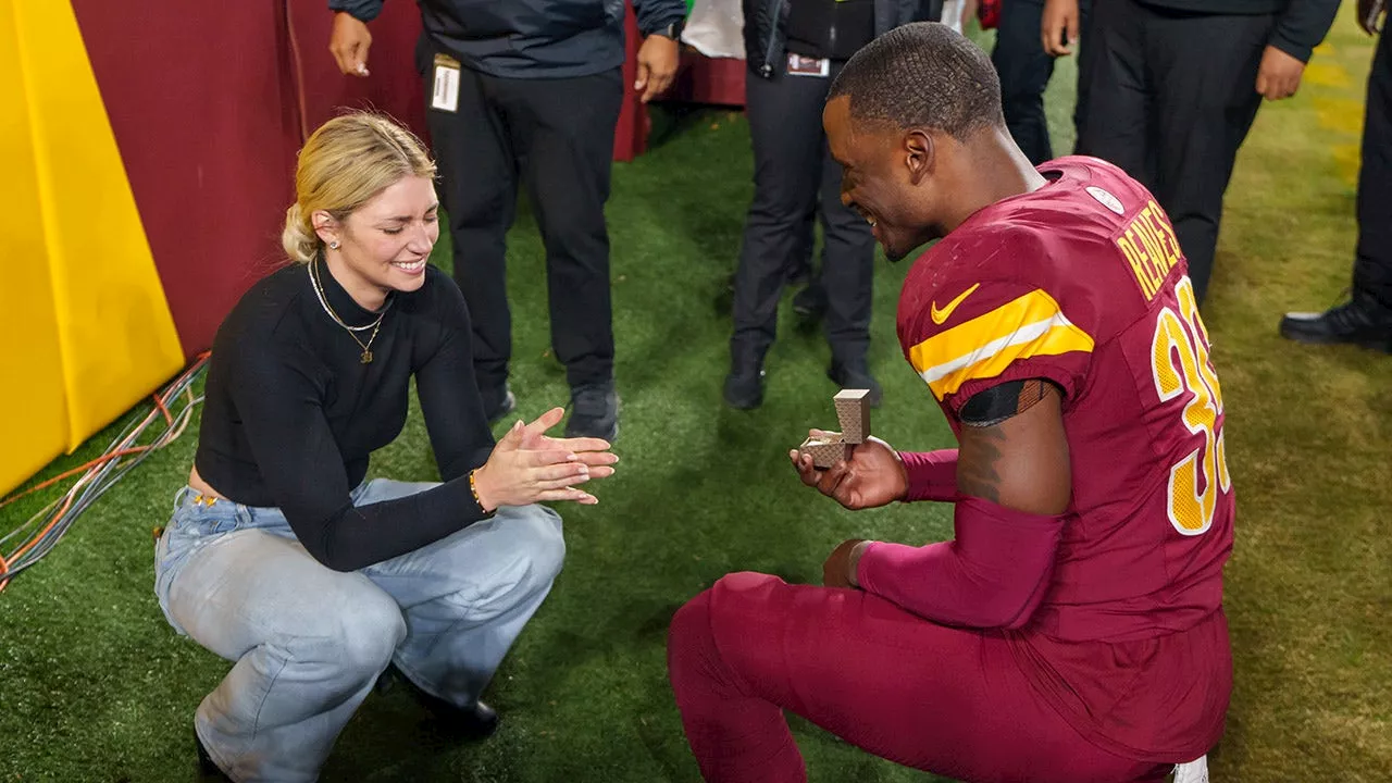 Washington Commanders' Jeremy Reaves Proposes to Girlfriend After Playoff Win