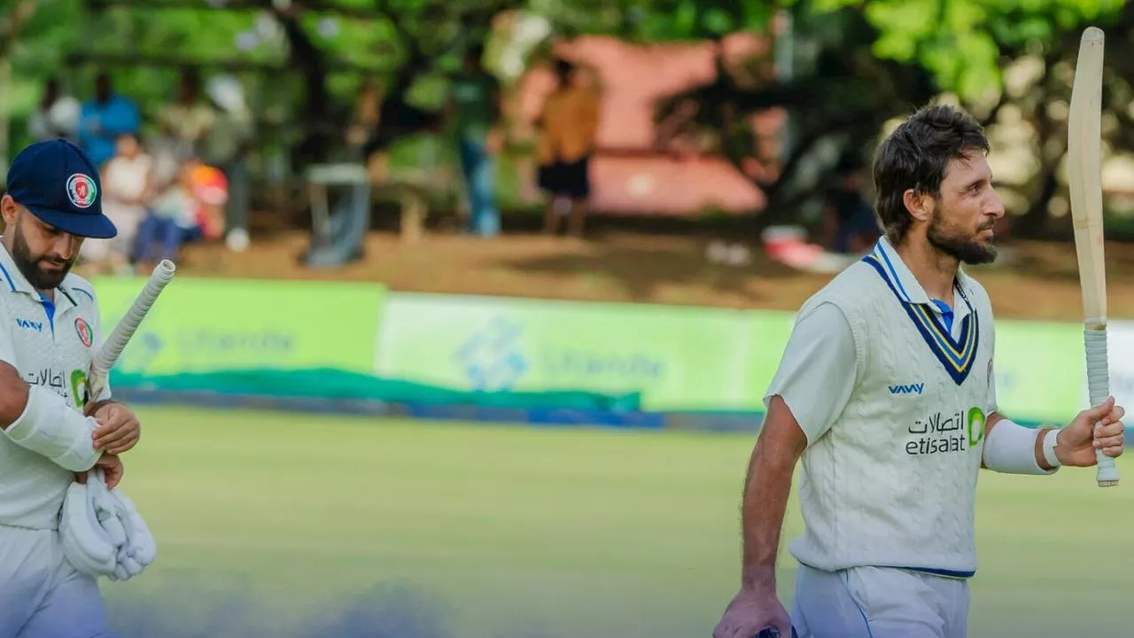 Afghan skipper reclaims phenomenal batting record as rain confines run-fest Test to a draw