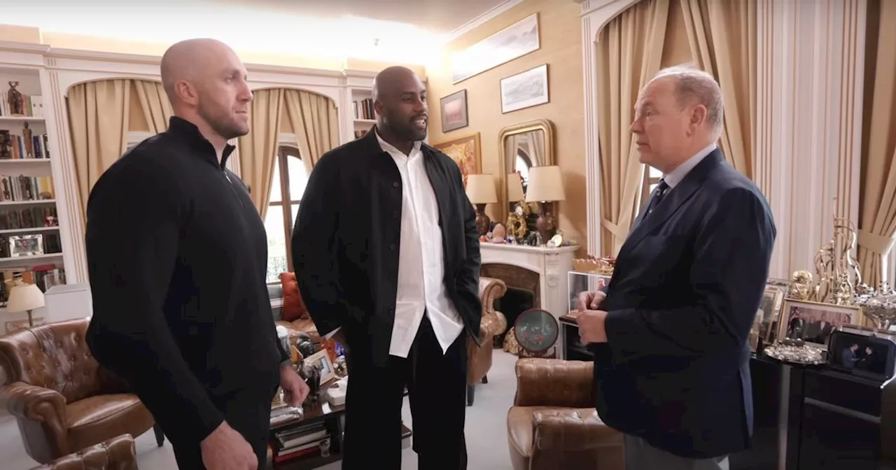 GMK et Teddy Riner reçus par le Prince Albert de Monaco