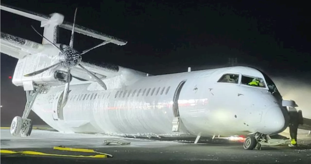 Air Canada Flight Lands Rough, Sparks Flames at Halifax Airport