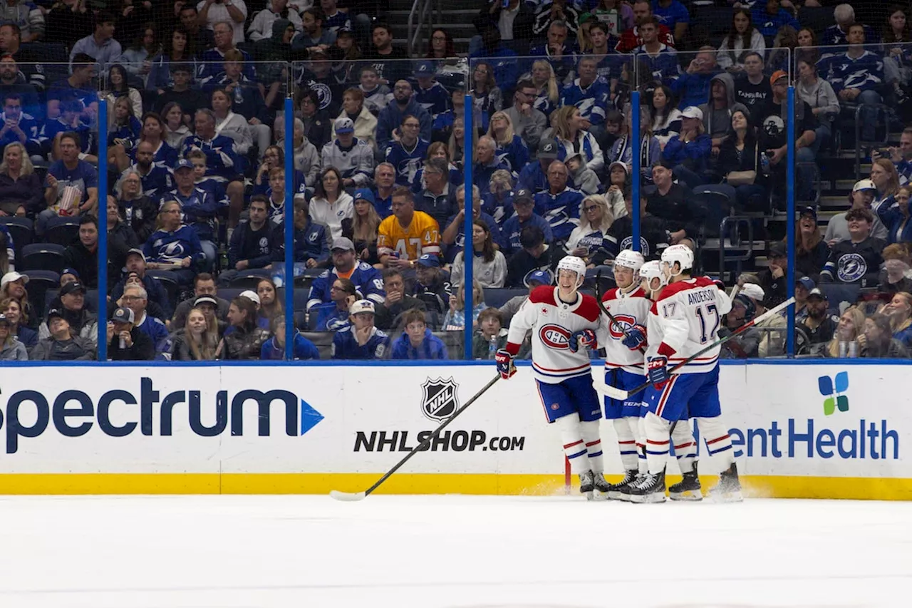 Canadiens Extend Winning Streak with 5-2 Victory Over Lightning