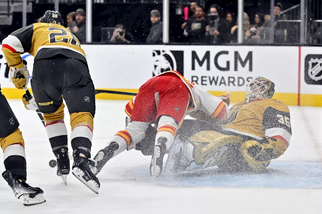 Vegas Golden Knights Shut Out Calgary Flames