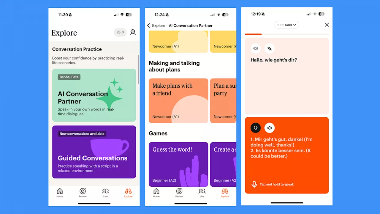 Babbel Erweitert Beta-Test für KI-Gesprächspartner