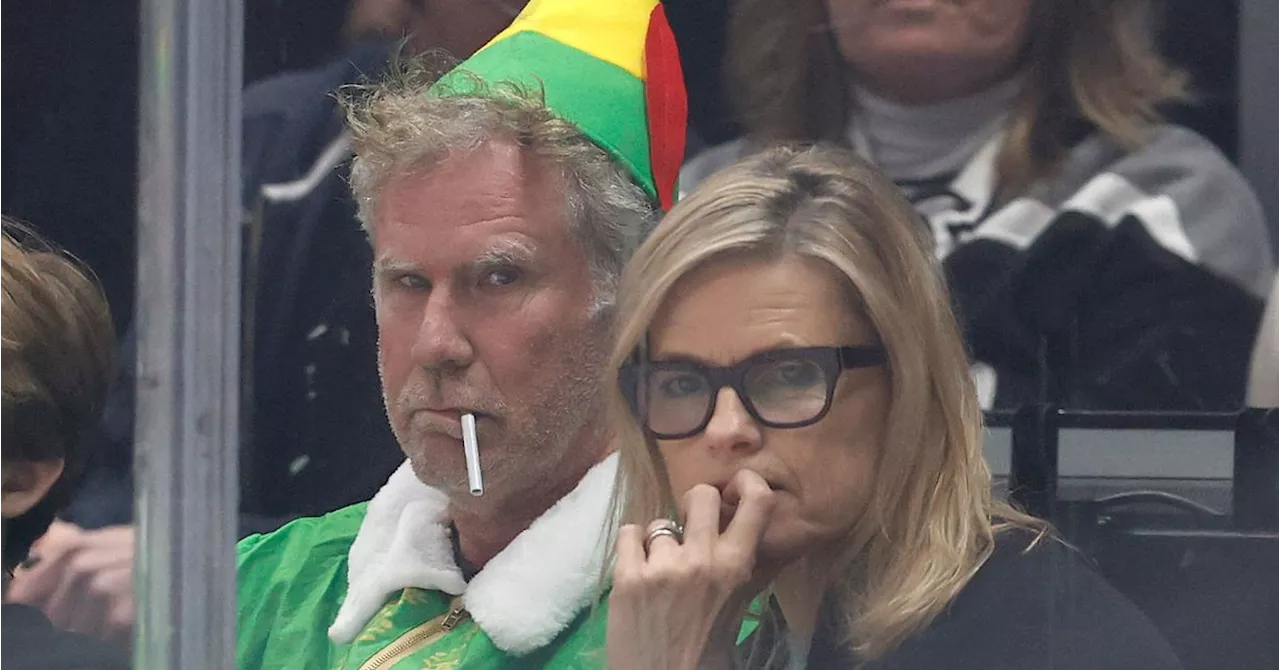 Will Ferrell Channels Grumpy Elf Buddy for Kings Game