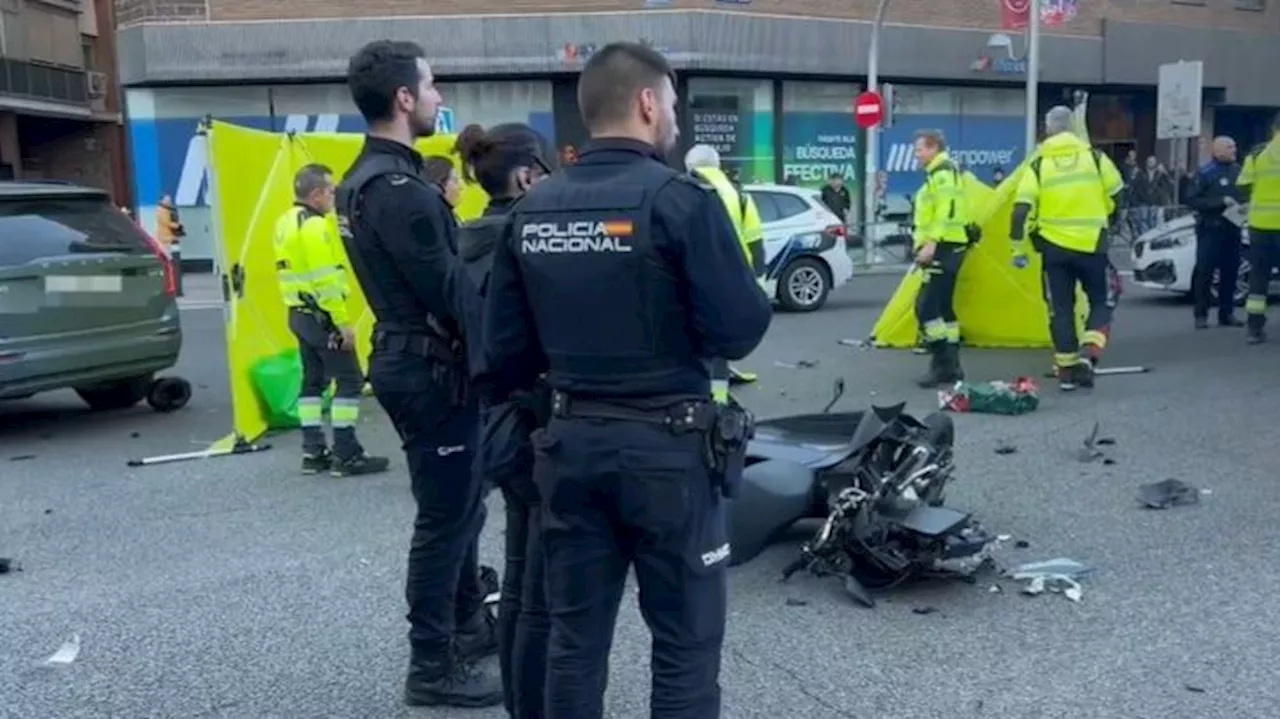 Un motorista muere tras chocar contra un vehículo en Madrid