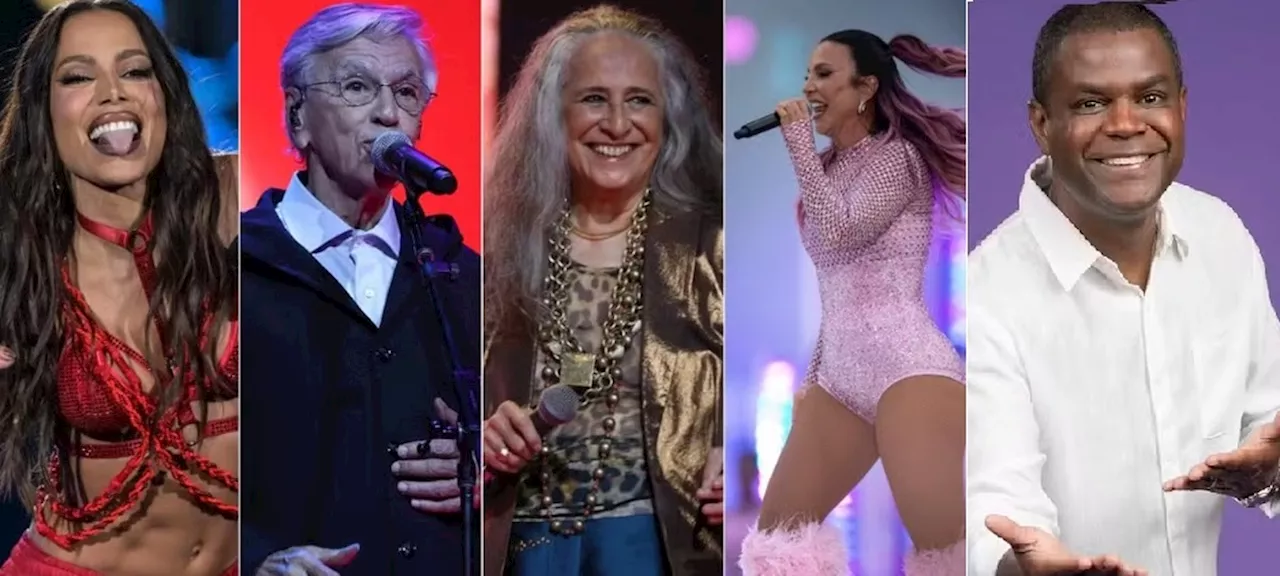 Réveillon de Copacabana 2025 com Anitta, Ivete Sangalo e Caetano Veloso