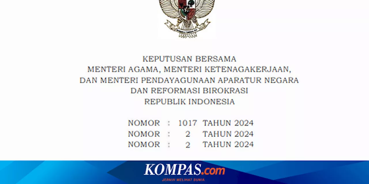 SKB 3 Menteri Tetapkan 27 Hari Libur Nasional dan Cuti Bersama 2025