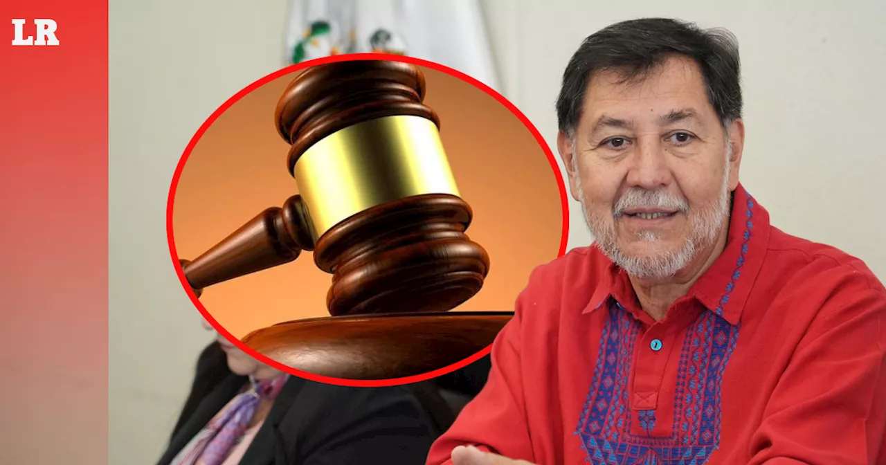 Noroña critica a juez que suspendió proceso electoral de reforma judicial