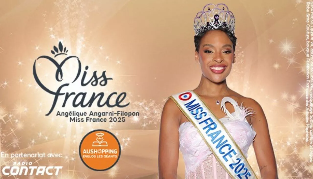 Miss France Angélique Angarni-Filopon en séance de dédicaces à Englos