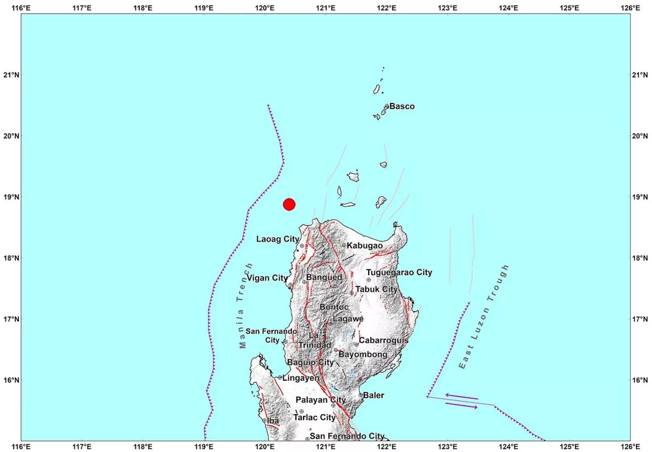 5.6 Magnitude Earthquake Strikes Ilocos Norte, Felt in Neighboring Regions