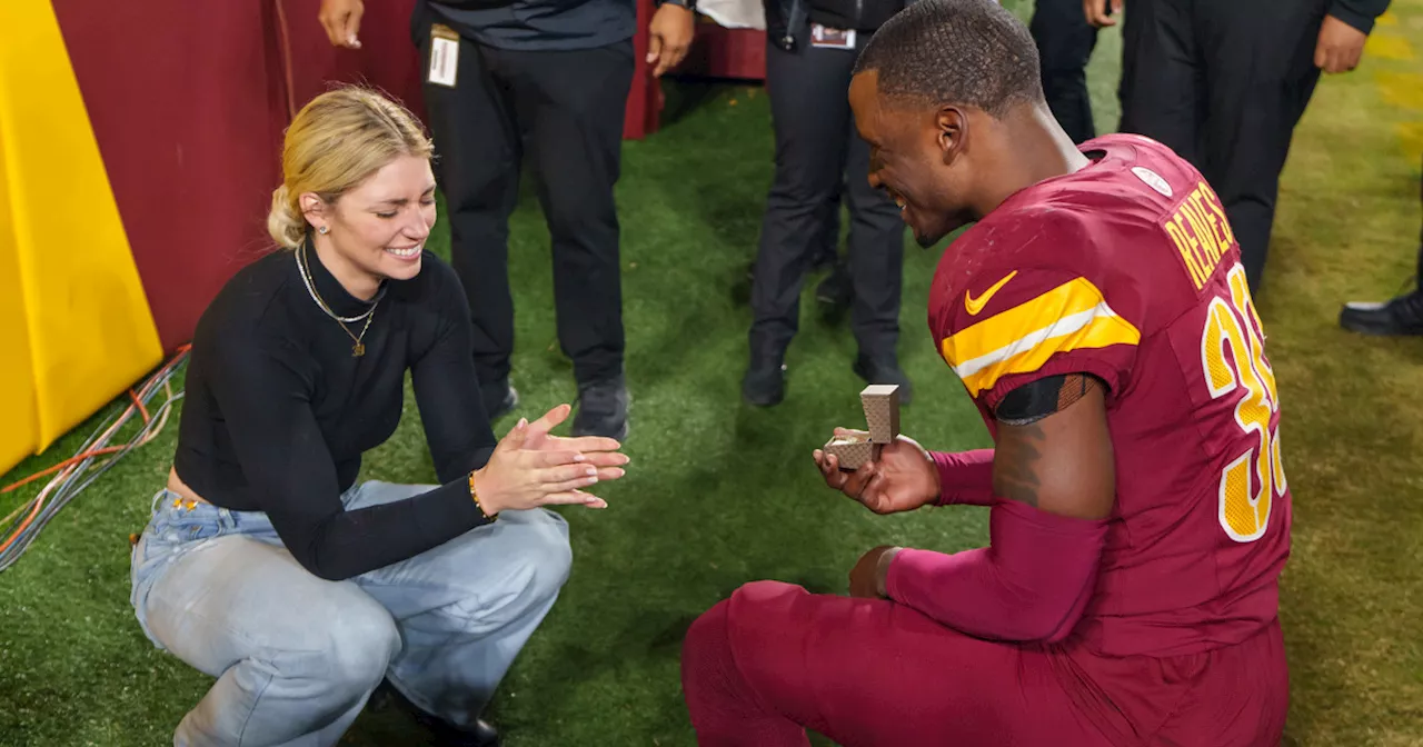 Commanders Safety Proposes to Girlfriend After Playoff Win