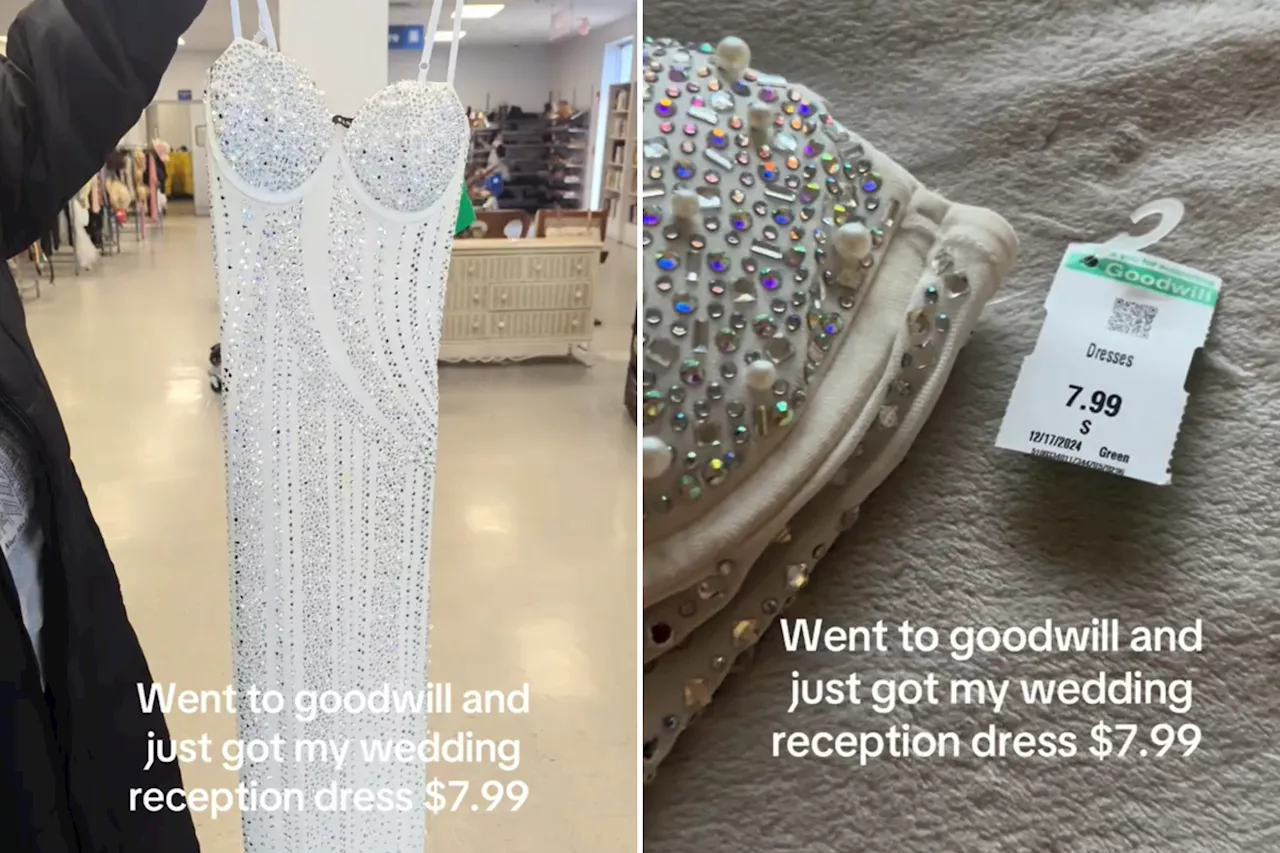 Bride Finds Dream Wedding Dress at Goodwill for $7.99