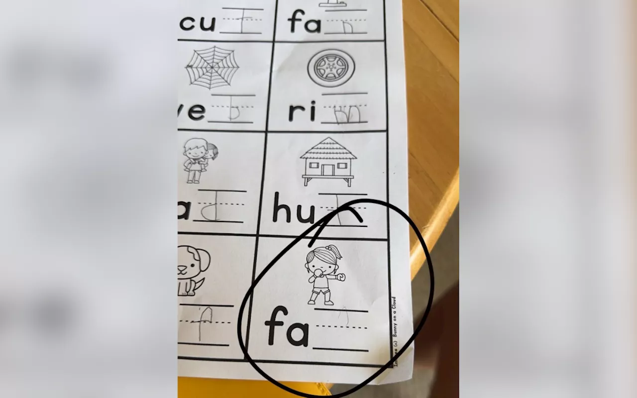 Dad Baffled by Son's Kindergarten Homework