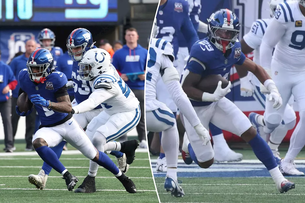 Malik Nabers, Tyrone Tracy make rookie history in Giants' win to continue promising seasons