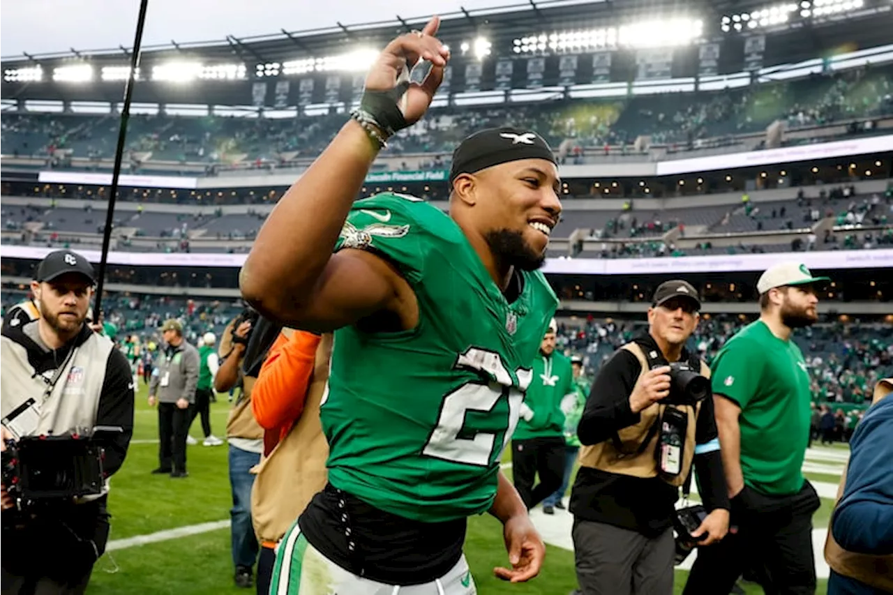 Barkley Reaches 2,000 Yards, Eagles Clinch NFC Spot