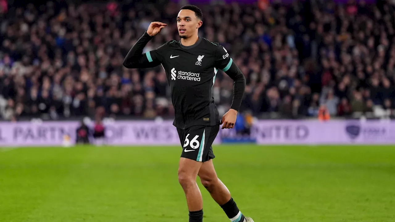 Trent Alexander-Arnold dément les rumeurs de départ avec sa célébration contre West Ham