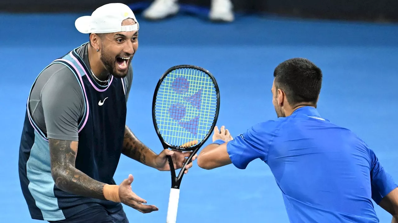 Kyrgios and Djokovic Win in Doubles Return