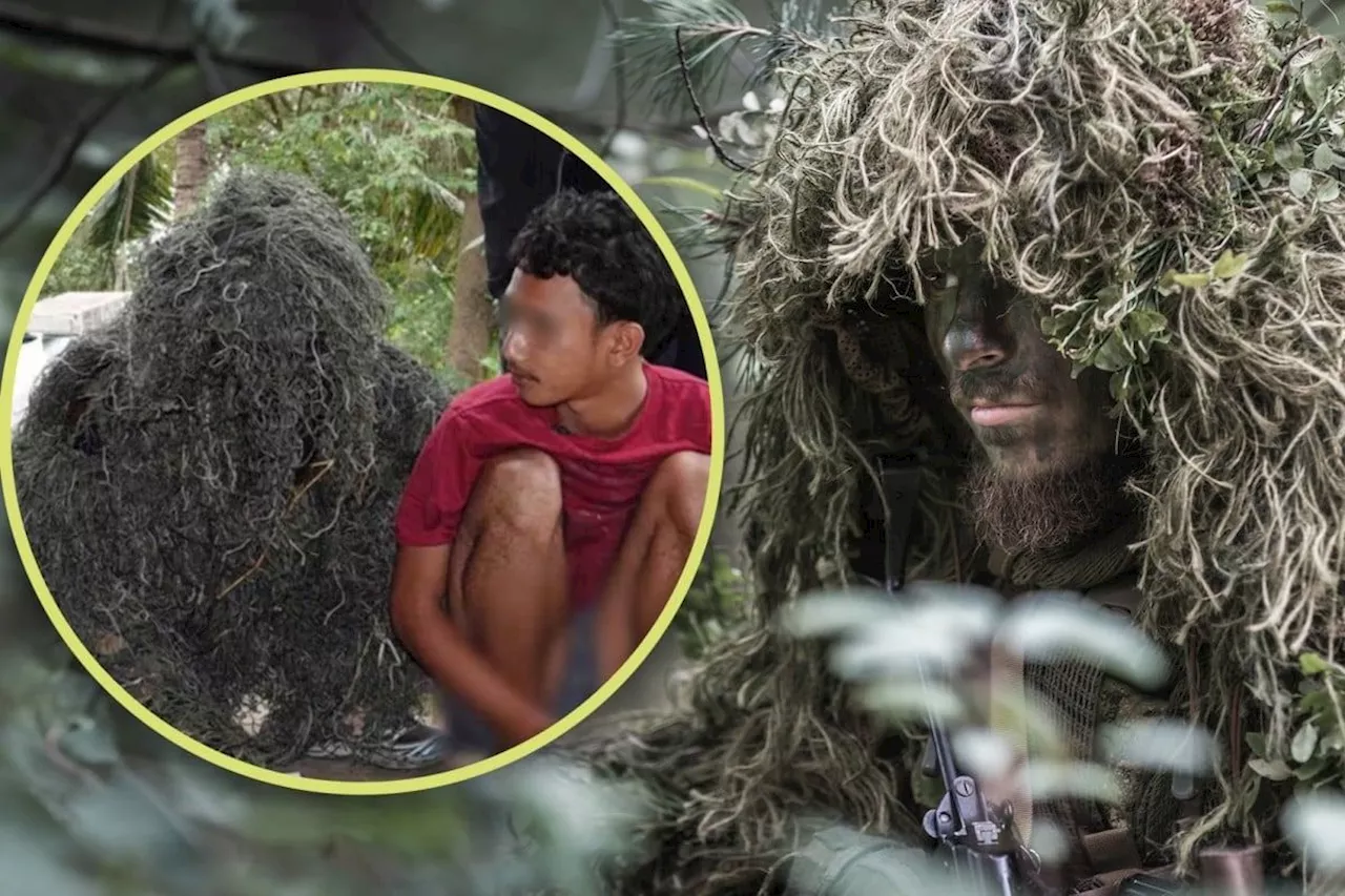 Thai Police Officer Disguises as Foliage to Arrest Sex Offender