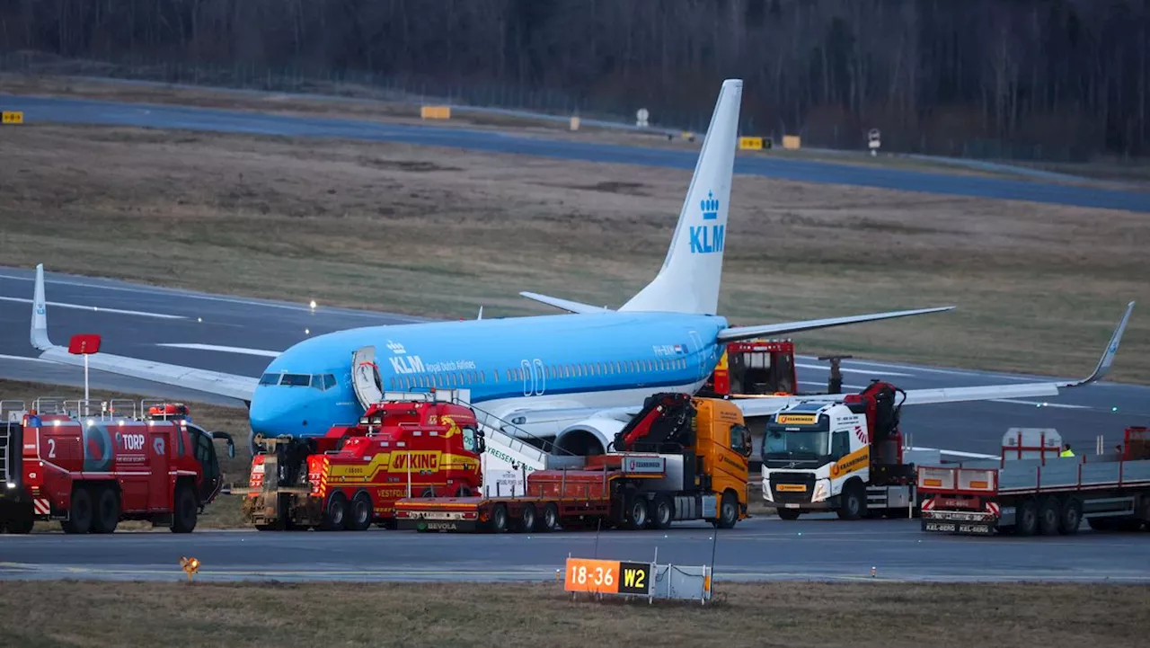 Nødlandet på Torp: Fant deler på Gardermoen