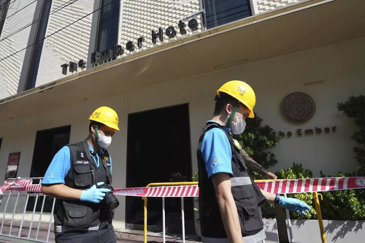 Hotel fire in popular Bangkok tourist area kills 3 foreigners