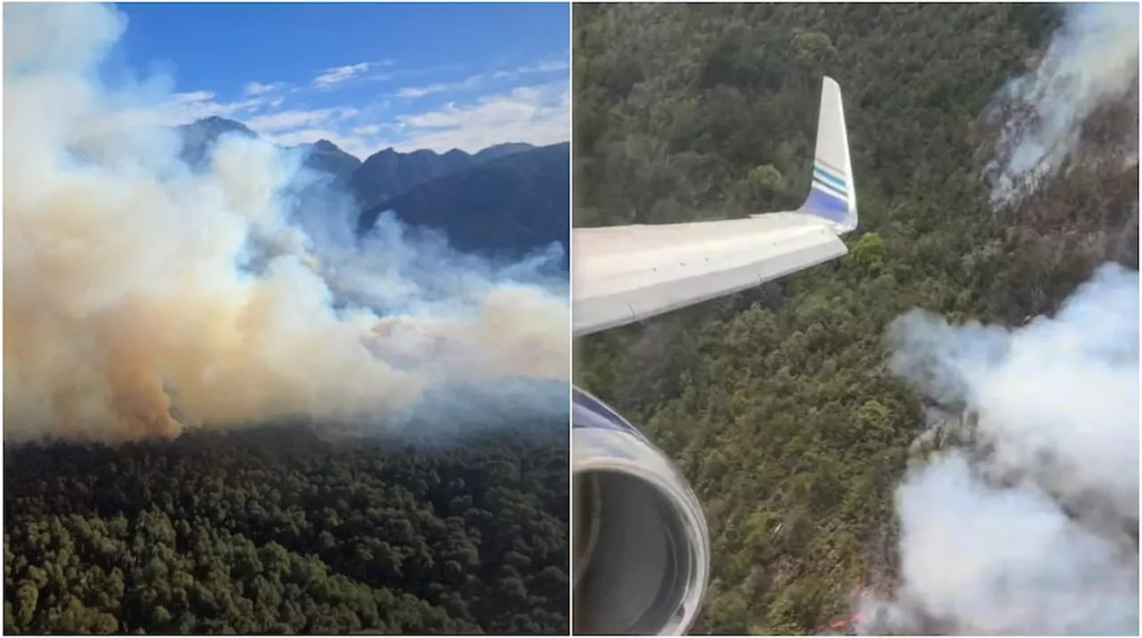 Incendio en Nahuel Huapi sigue activo y afecta 1800 hectáreas