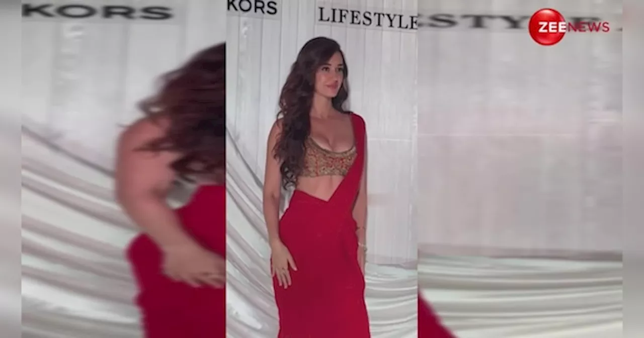 उफ्फ! रेड साड़ी में Disha Patani ने बढ़ाया इंटरनेट का पारा