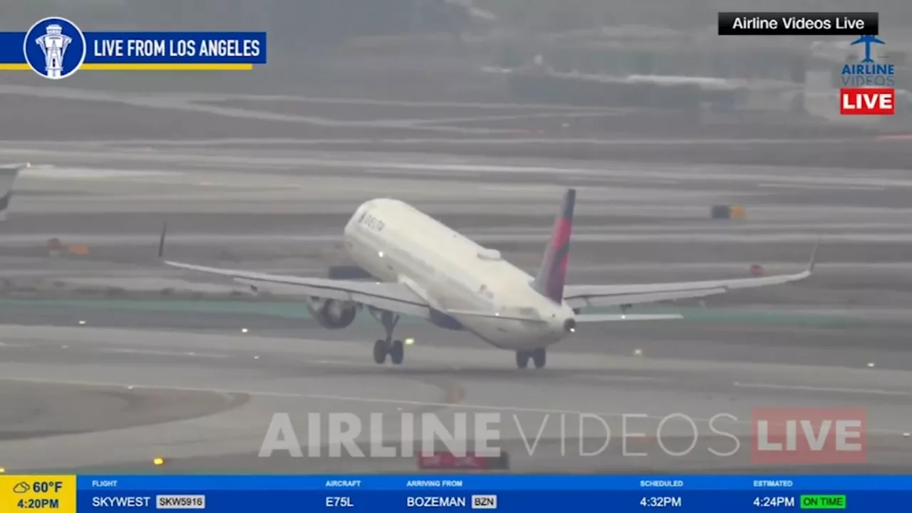 Gonzaga Basketball Jet Nearly Crosses Runway at LAX