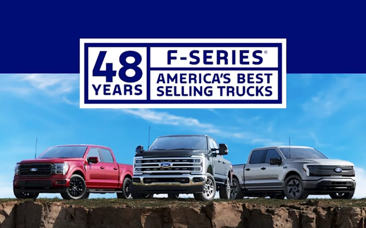 Ford F-Series: il pick-up più venduto negli Stati Uniti per il 48° anno consecutivo