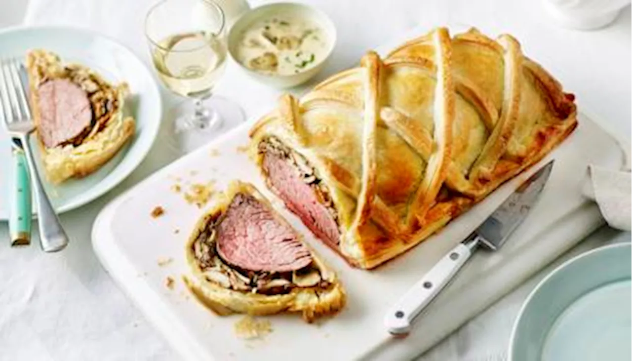 Light Beef Wellington with Tarragon Topping