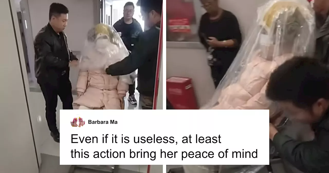 Chinese Woman Uses Plastic Bag as Postpartum Protection