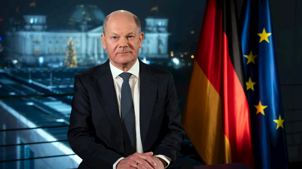 Scholz ruft zur Gemeinsamkeit und Zuversicht für 2025 auf