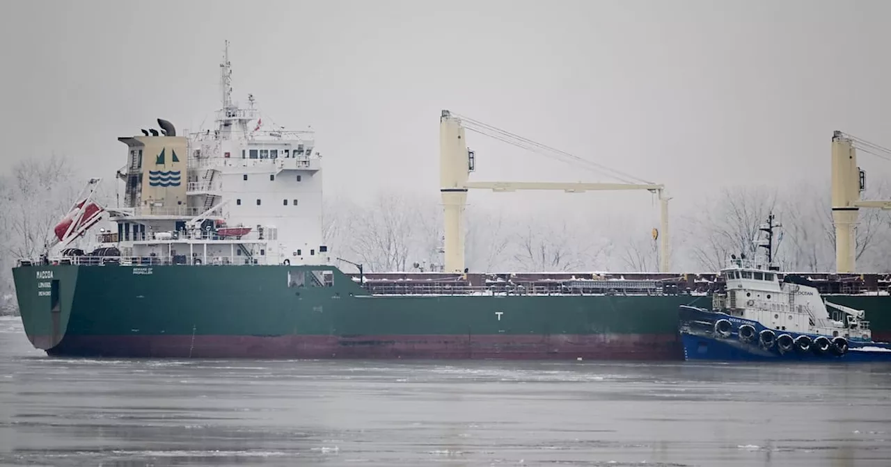 Ship Stranded in St. Lawrence River to be Freed Sunday After Cargo Unloading