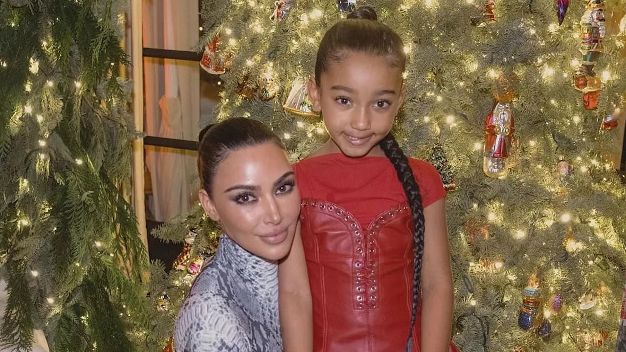 Kim Kardashian Shares Festive Family Photos on Instagram