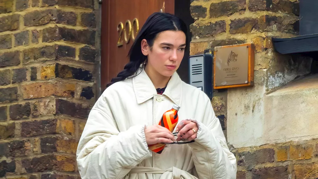 Dua Lipa shows off sparkling engagement ring after Christmas proposal from Callum Turner