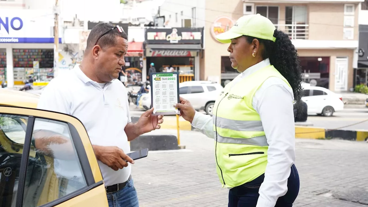 Distrito mantiene pico y placa para taxis y define calendario para 2025