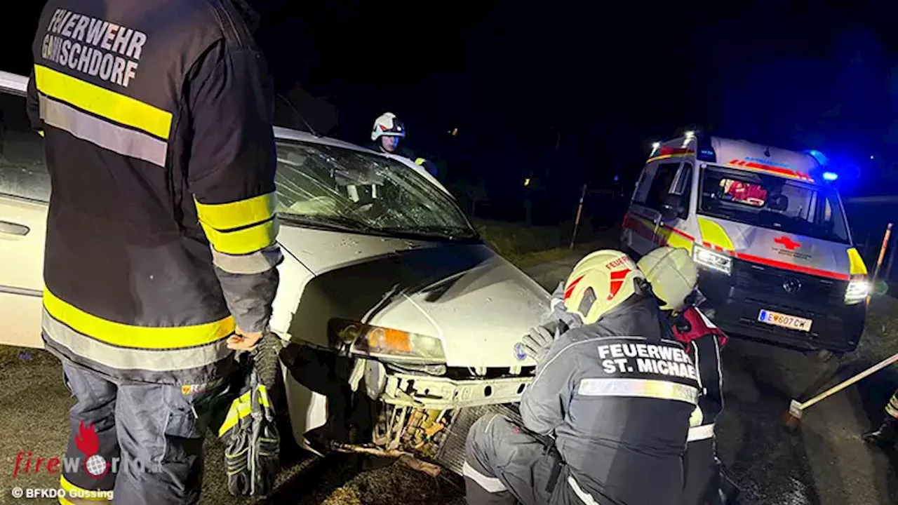 Schwerer Verkehrsunfall auf der L409 zwischen Gamischdorf und Rauchwart