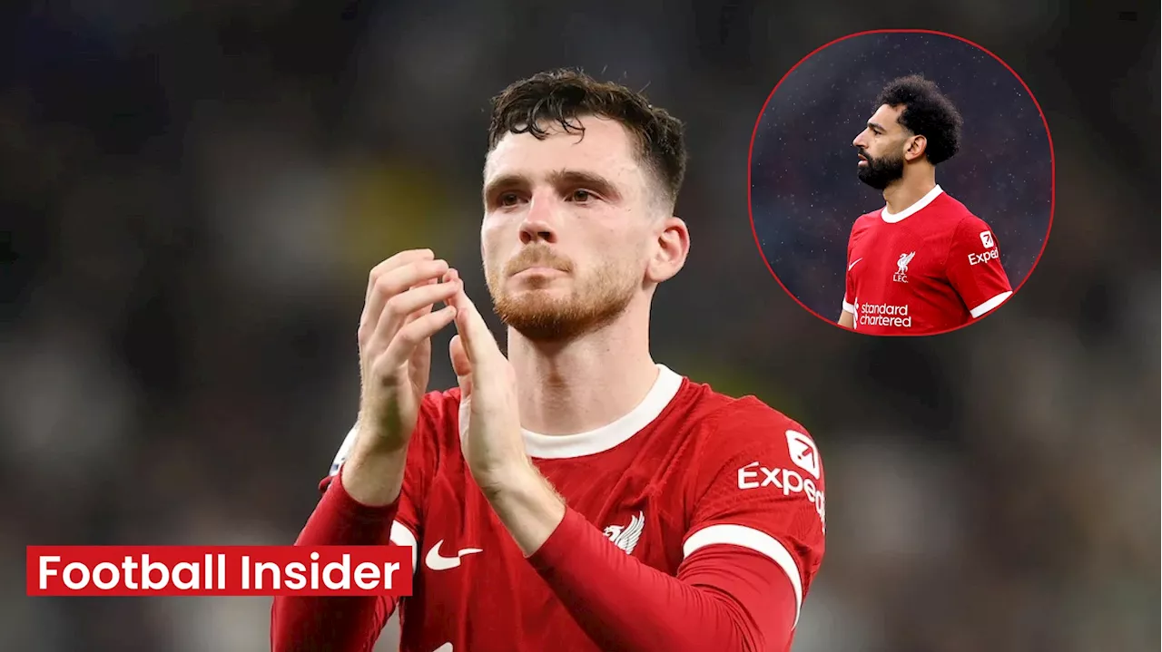 Andy Robertson responds to Mohamed Salah’s message after omission