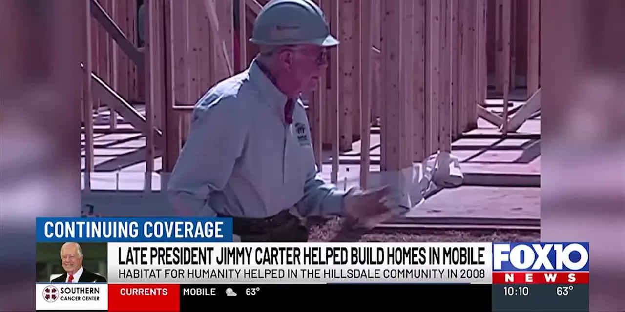 Remembering Carter's Mobile Habitat for Humanity Visit