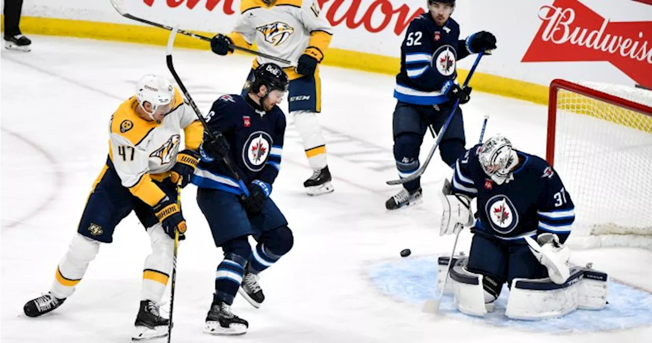 Hellebuyck Leads Jets Past Predators in Shutout